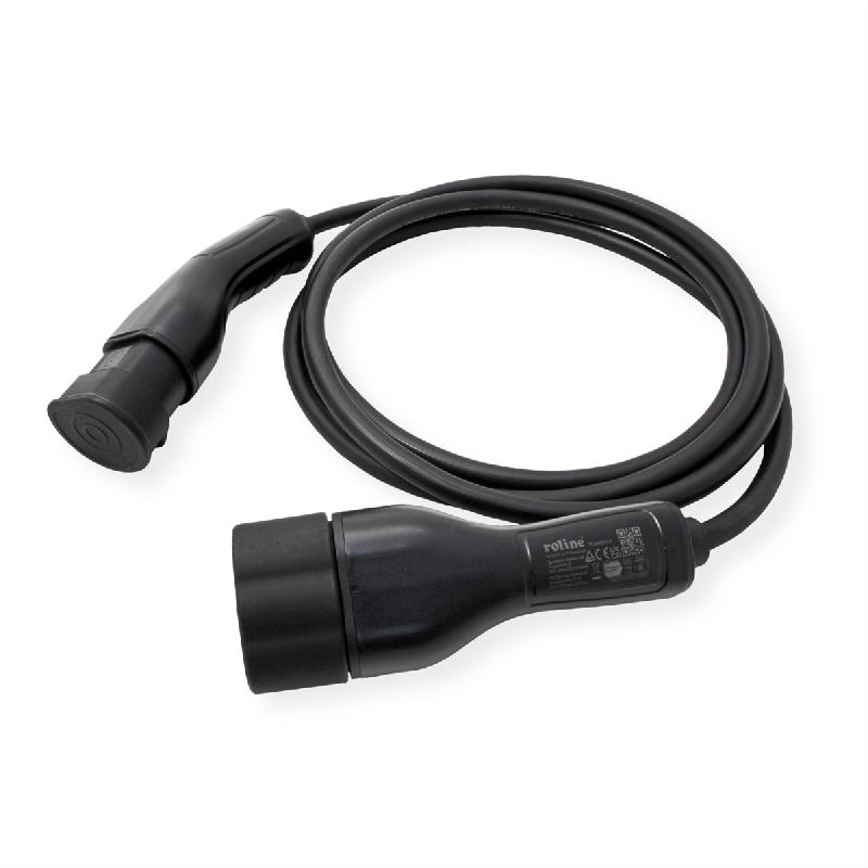 ROLINE Câble de recharge VE type2, 3-Phases, 480VAC (3P+N+E), 16 A, 11 kW, 3 m_2