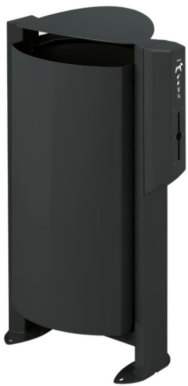 Corbeille avec distributeur sac hygiène Canine - Plusieurs coloris - Système économique - Fabrication Française_2