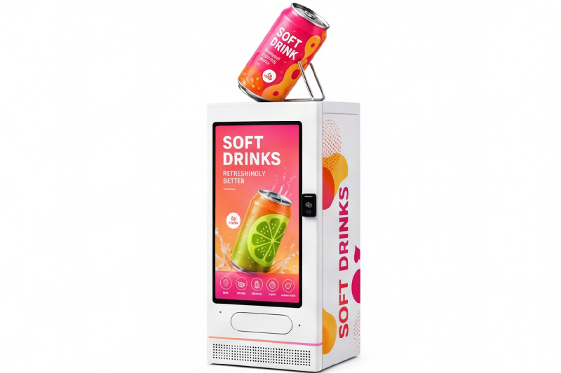Distributeurs automatiques intelligents de canettes et de boissons - haut débit et 24h/24_2