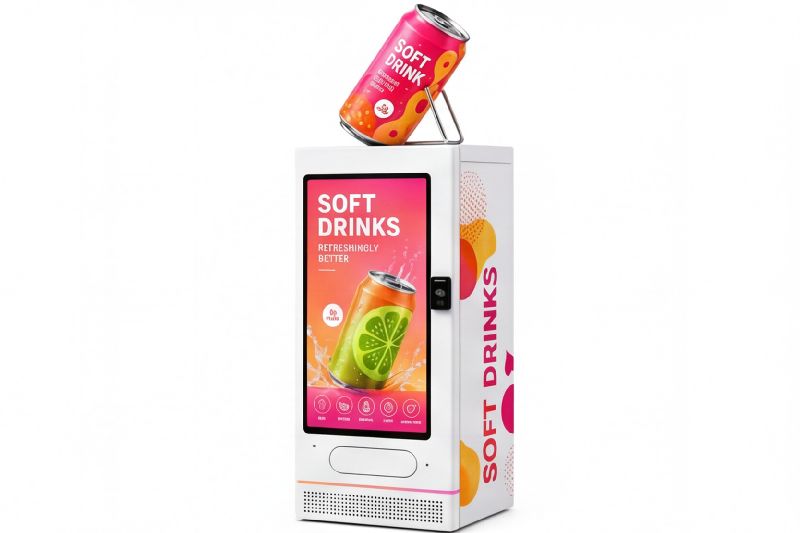 Distributeurs automatiques intelligents de canettes et de boissons - haut débit et 24h/24_2