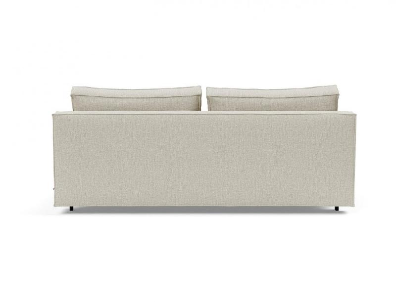 Canapé convertible design SLY Innovation Living - Lit 140x200 cm - Pieds métal noir - Tissu Mixed Dance Natural_2