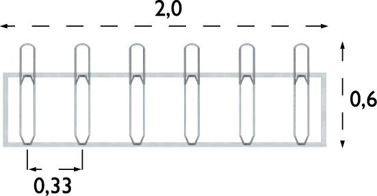 Rampe à vélos Gemini réf-8003537 - Hags - 6 places, droit, galvanisé, free standing_2