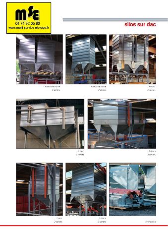 Silo de stockage carré démontable - granulés et céréales - 1400 à 6000 kg, 2,16m à 4,61m_2