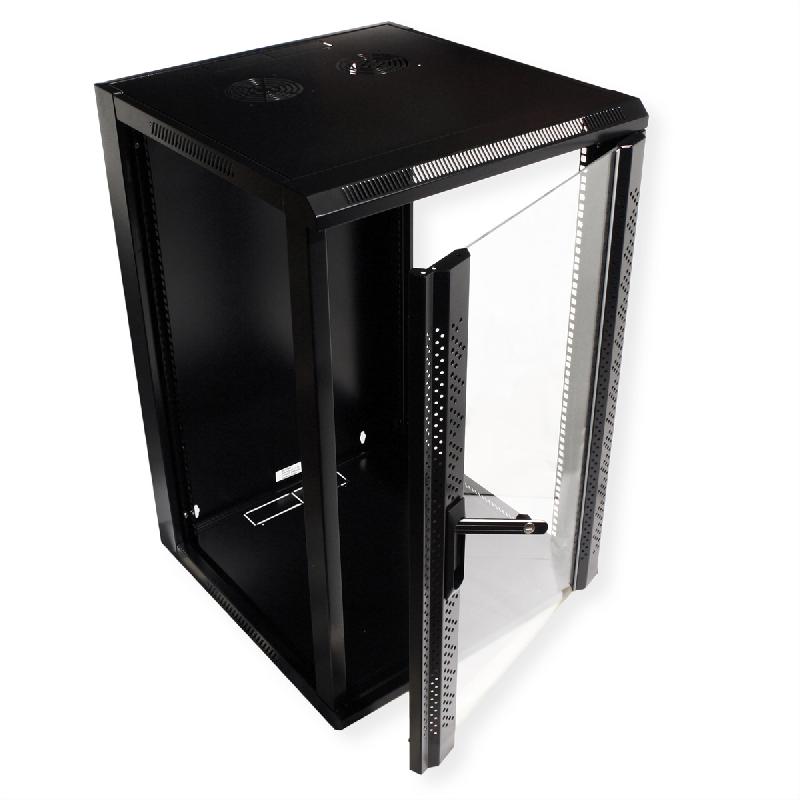 VALUE Armoire murale 18 UH (HxLxP) 901x570x600mm , noir_2