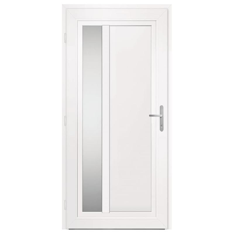 Vidaxl porte d'entrée anthracite 98x208 cm pvc 3157101_2