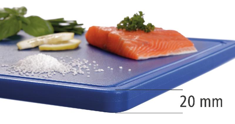 Planche à découper PRO 53x32 W-R A120511 Bartscher - Bleu_2