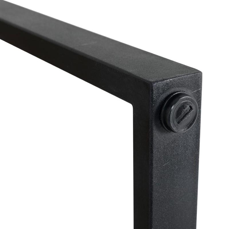 Table de bar industrielle en acier et acacia 1800x900mm | Bolero - DK905_2