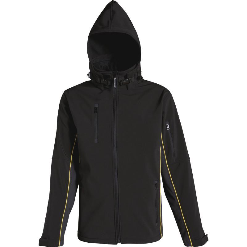 Veste softshell polyester/élasthanne 3 couches laminées - Horten - Fermeture zip anti-froid, capuche amovible, zips étanches_2