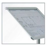 2018 - Porte-visuel de comptoir - Afix Diffusion - diamètre 35 cm - cadre à clapets - format A4 ou A3_2