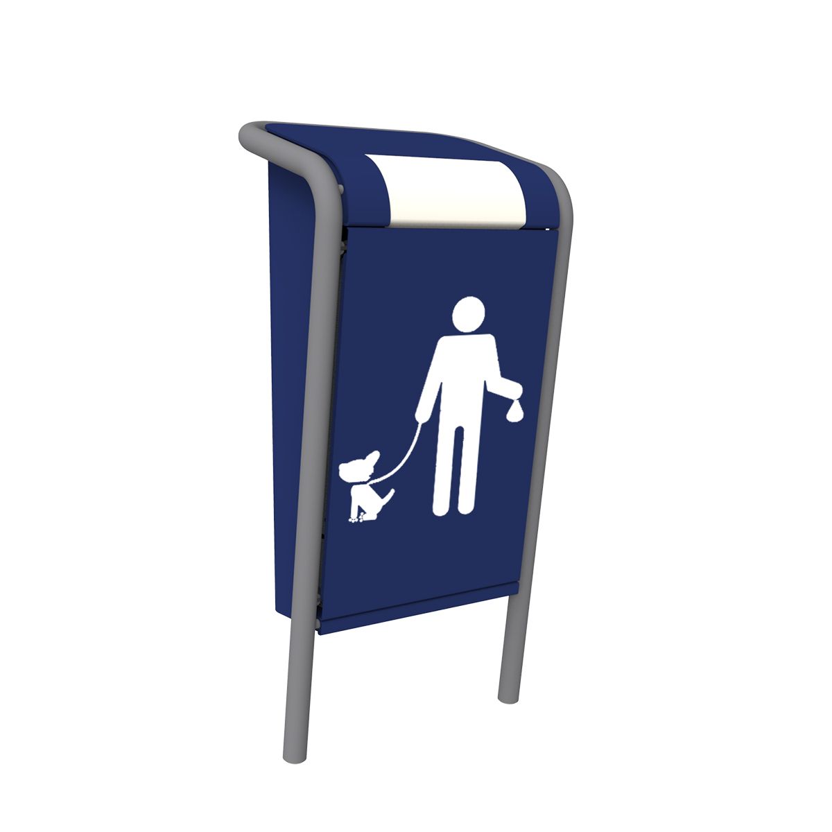 FalcoJona 50 litres - Poubelle publique robuste - Bac intérieur avec poignées - Serrure anti-vibrations_2