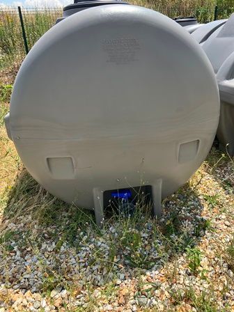 Polycuve PE 2000L grise renforcée - Dabert-Citernes - Diam: 1m16, Lg: 2m15, Hauteur: 1m30 - Ref: W00202307007PR_2