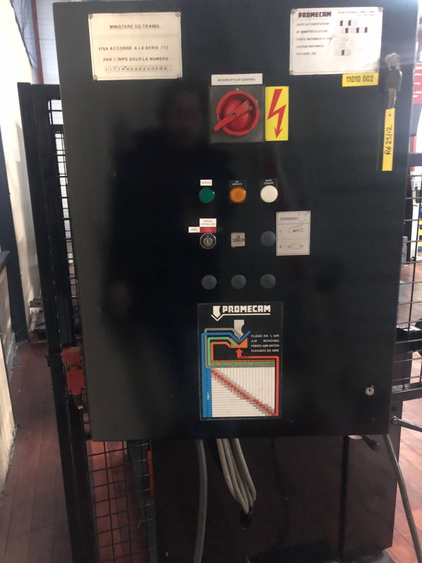 Presse plieuse occasion PROMECAM RG 25-12 réf 3674