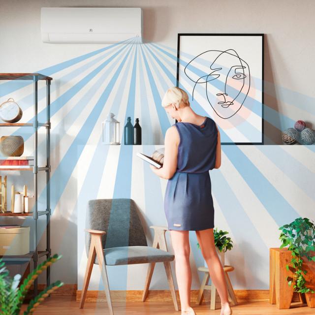 Ensemble Climatisation réversible Mono-split Nagano Murale Pure - Unité extérieure 2,6 kW et Unité intérieure murale blanche_2