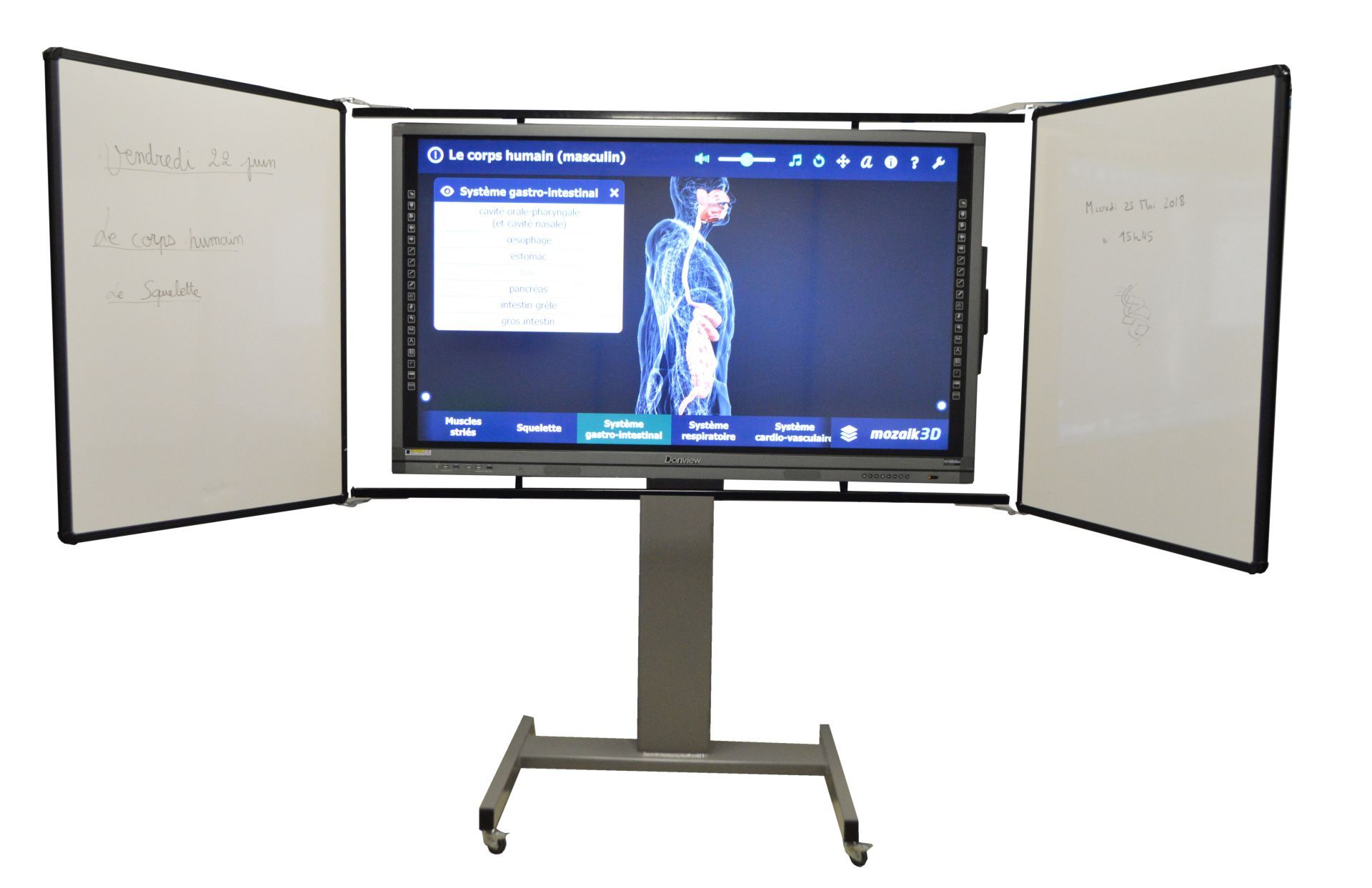 Mur d'ecriture autourn d'un ecran interactif - araboard 2_2