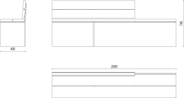 Banc public en bois Cyria - Modèle Monsieur par le designer Vincent Dupont-Rougier_2