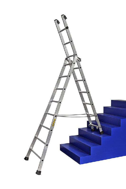 Échelle transformable 2 plans PRT2 - Hauteur 2,75m à 4,45m_2
