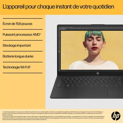 HP 15-fc0150nf AMD Ryzen¢ 5 7520U Ordinateur portable 39,6 cm (15.6