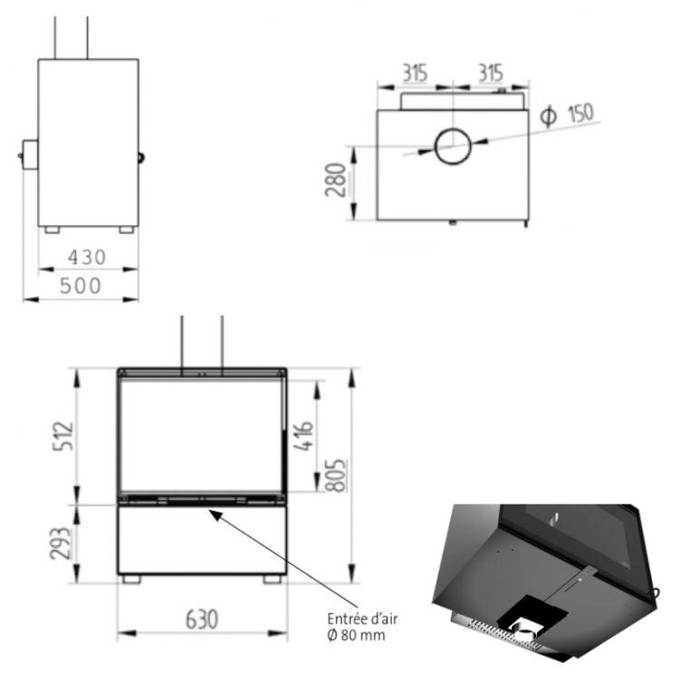 Poele a bois  valeria 10 ve - interstoves_2