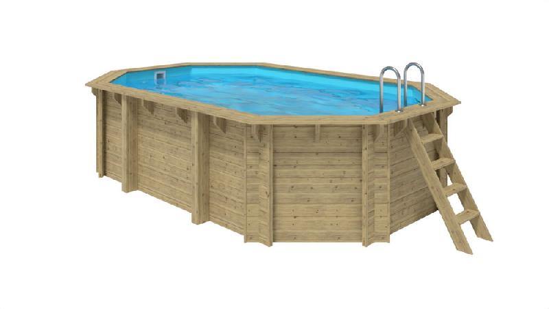 Piscine octogonale allongée Emeo - 3,50 x 5,40 x H. 1,31 - piscine en kit_2