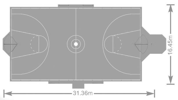 Terrain multisport Arena Detroit 8019752 - Hags - Bleu avec scellement béton_2