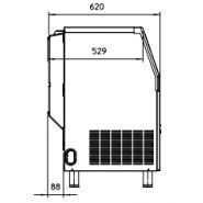 AF 80 WS Machine à glace en grains - Scotsman Scodif - 73 kg/24 h - Finition inox - Stockage 25 kg_2