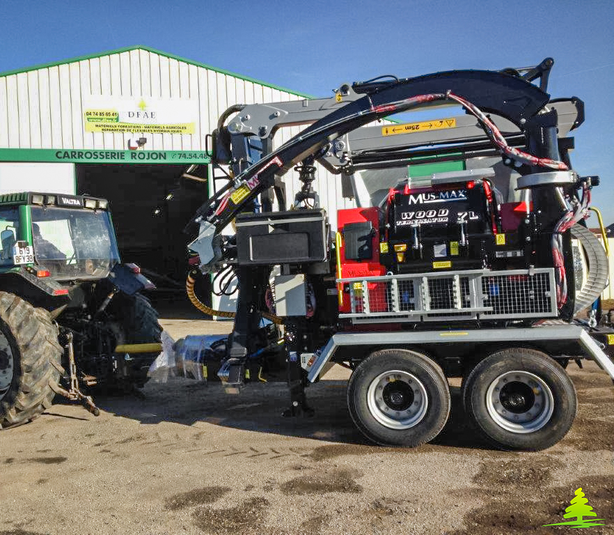 Broyeur de branche avec rotor à couteaux et contre couteau - type wt 7 lz - mus max_2