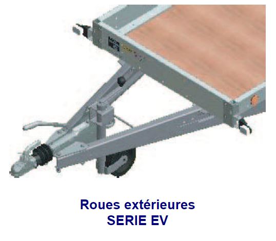 Remorque à châssis-nus prêts à carrosser, roues extérieures 1 essieu, PTC 750 kg - Série ETA - ECIM - ETA 09 16 075 SF_2