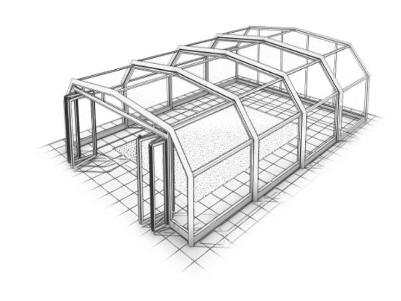 Abri piscine haut indépendant - véranda modulable - Abrisud - espace à vivre esthétique et confortable_2