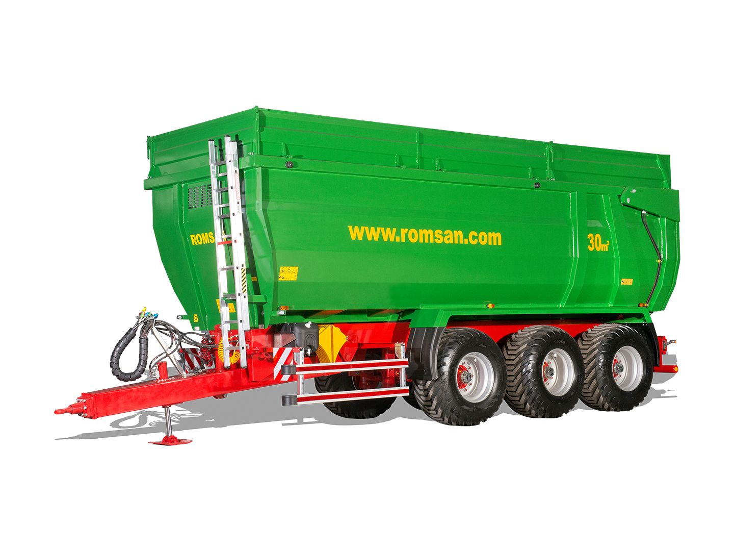 R 200 TRHK Benne agricole à tridem monocoque - ROMSAN - capacité 20000 kg_2