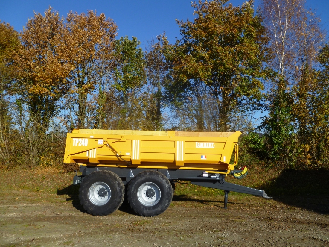 Remorques TP 240 & TP 240XL - Bennes 5,20x0,80-1,00 m - Volume 9,15 à 24,02 m³ (Boggie 130)_2