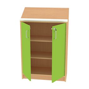 Borne accueil avec écritoire - double porte - Réf. BU.BAA2 - pour crèches et accueil_2