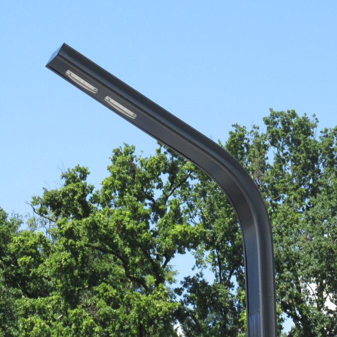 Lampadaire solaire urbain à LED en aluminium de 7 m - 2173 Lm - Curve_2