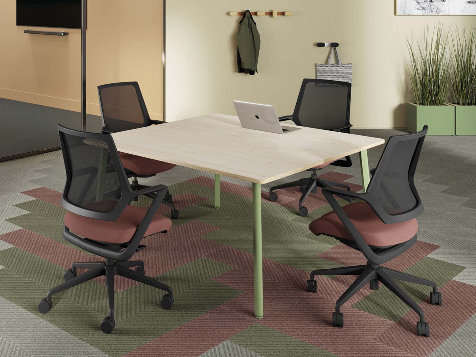 Table de réunion design et polyvalente pour environnements professionnels_2