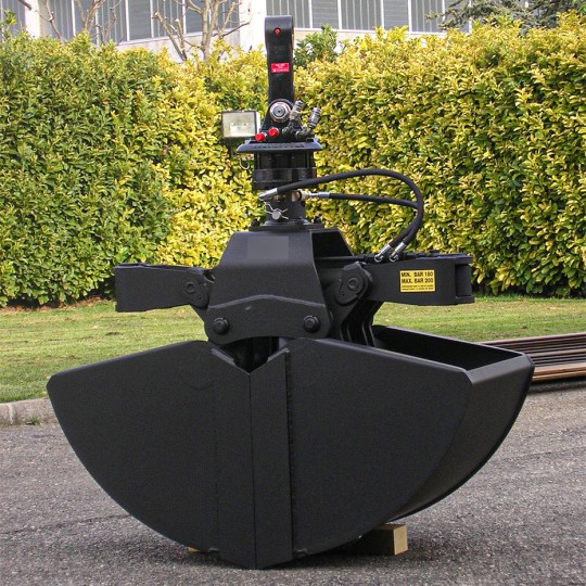 Benne preneuse Série GMTS - polyvalente et renforcée - en métal FE 510 (S355) avec lames Hardox 400_2