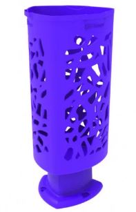 Corbeille publique Scuderia - plastique - Polyéthylène haute densité - 57,5 litres - anti-UV et anti-graffitis_2