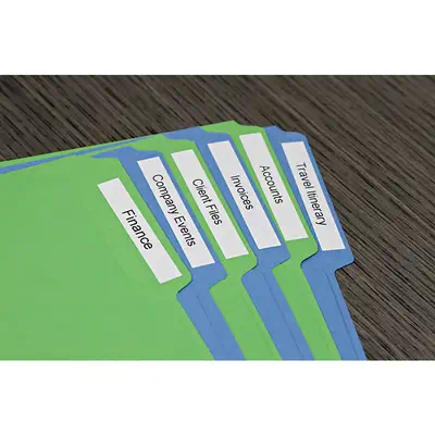 D1 - Standard àÉtiquettes - Noir sur blanc - 6mm x 7m_2