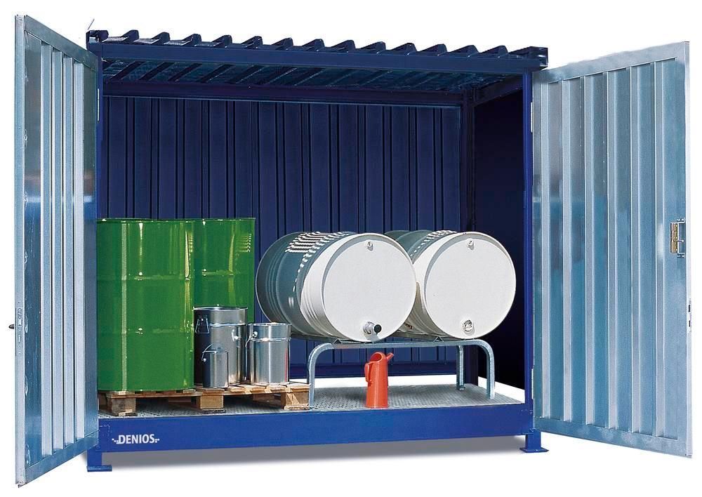 Equipement de stockage avec portes battantes et peinture haute qualité RAL 5010