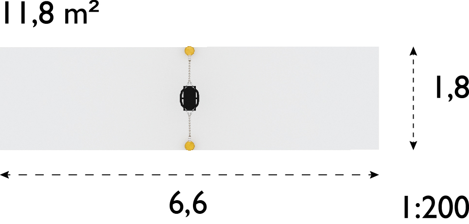 Balançoire Glion couleur brun pour aires de jeux - réf 8038420 - Hags - tranche d'âge 1-3 ans - scellement béton_2