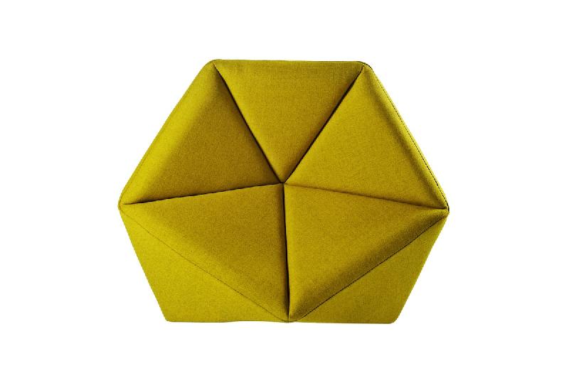 Fauteuil en tissu Fold- Softline - Feld Jaune_2