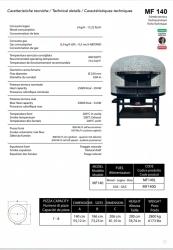 Four à bois statique Manna Forni MF140DL - Capacité 7-8 pizzas_2