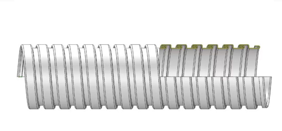ZDX DOU - Flexibles métalliques Italflex en acier inox - Double agrafage pour protection mécanique et conduit gaz_2