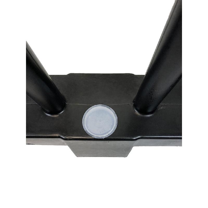 Barrière de sécurité amovible - Noir - Recyclable et résistante - PLAST'UP ROTOMOULAGE_2