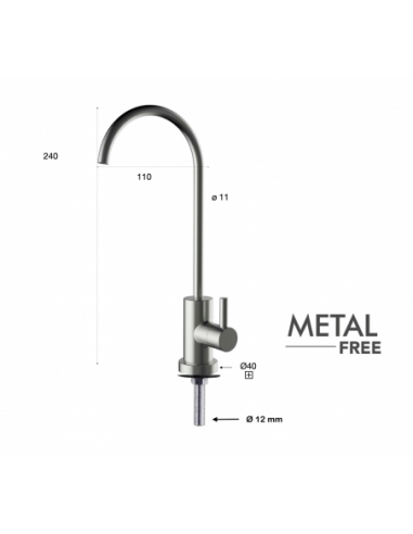 Osmoseur Premium AIO + Robinet 1 voie - Osmodyn Premium - Dynamisation double vortex cuivre or argent_2