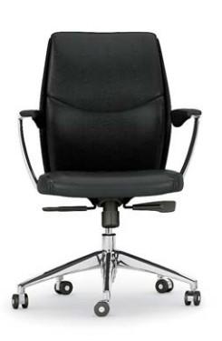 Fauteuil Manager cuir VIC - Mobel Linea - cuir noir_2