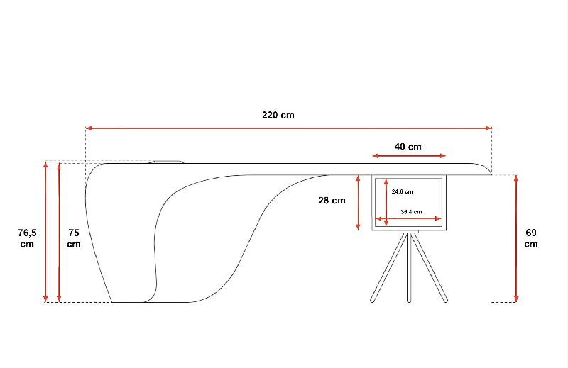 Bureau de Direction Uno - Dellarovere - Blanc, Blanc_2