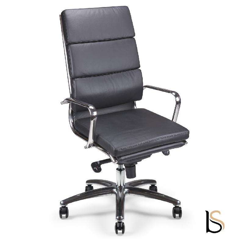 Fauteuil de Direction ETAN H - ACT' - cuir noir_2