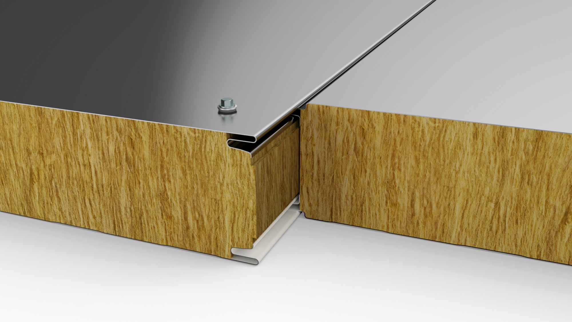 Panneau sandwich de bardage isolant mural à fixation apparente - Promirock® V Acoustic_2