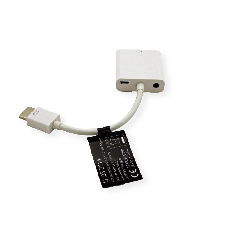 Roline adaptateur hdmi-vga, hdmi m-vga f, 0,15 m_2
