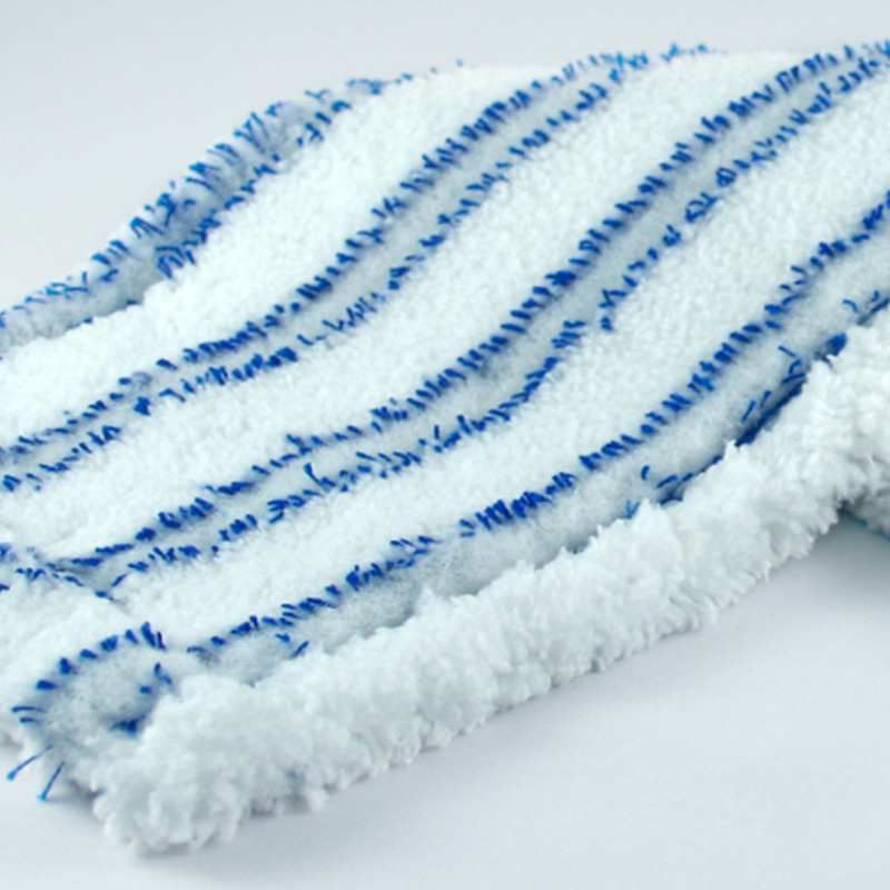Bandeau microfibre poches et languettes blanc avec bande abrasive bleue 40cm_2