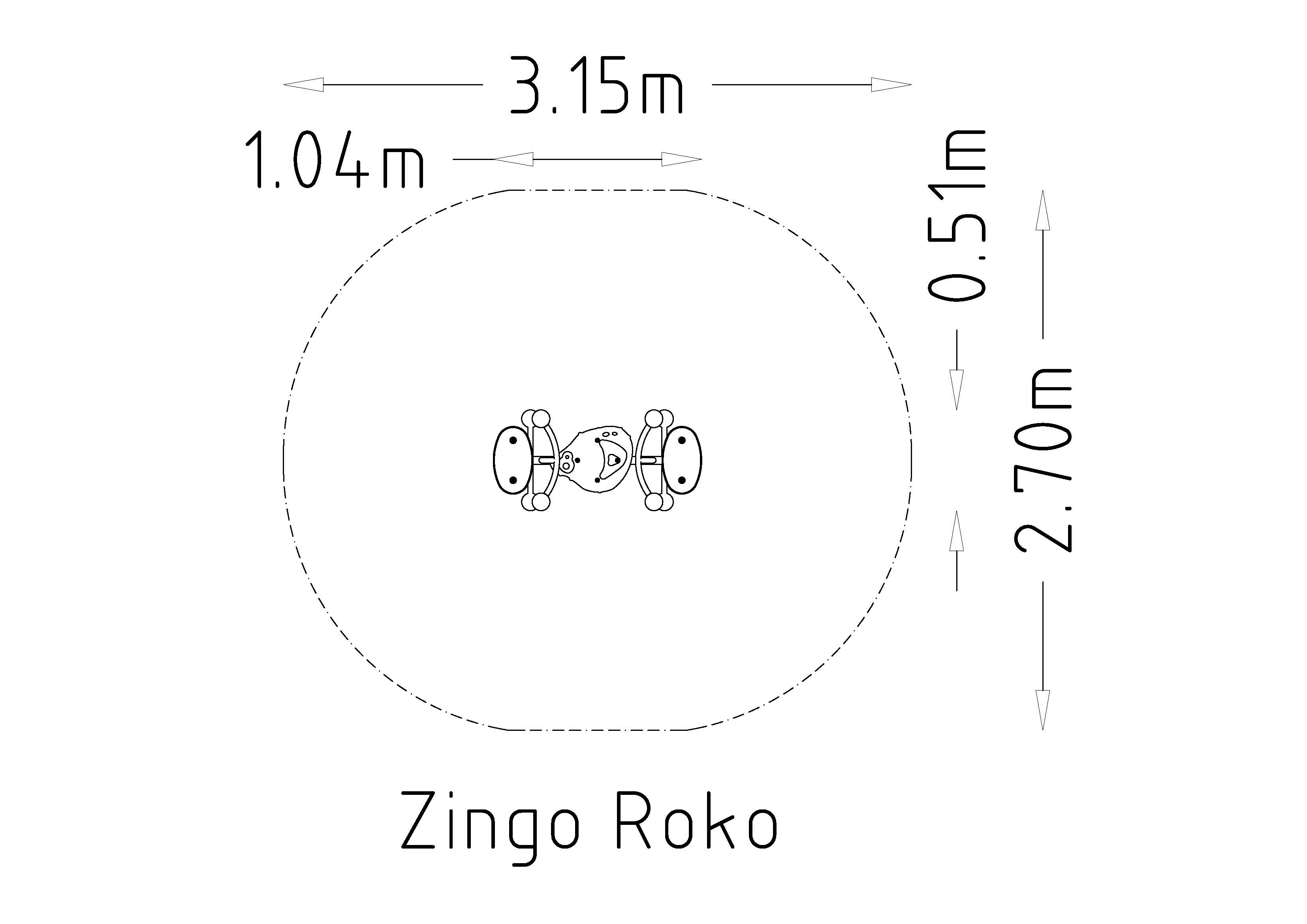Jeu sur ressort Roko - réf 8019881 - Hags - Vert - Scellement béton_2